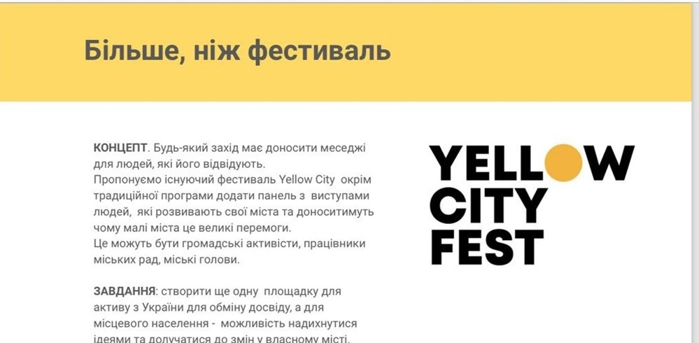 Фрагмент зі стратегії для розвитку бренду Жовтих Вод