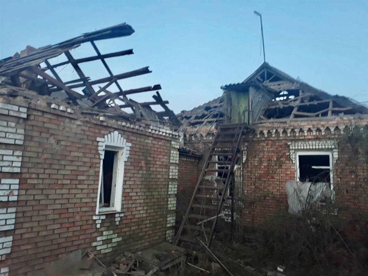 Наслідки обстрілів росіян на Дніпропетровщині

