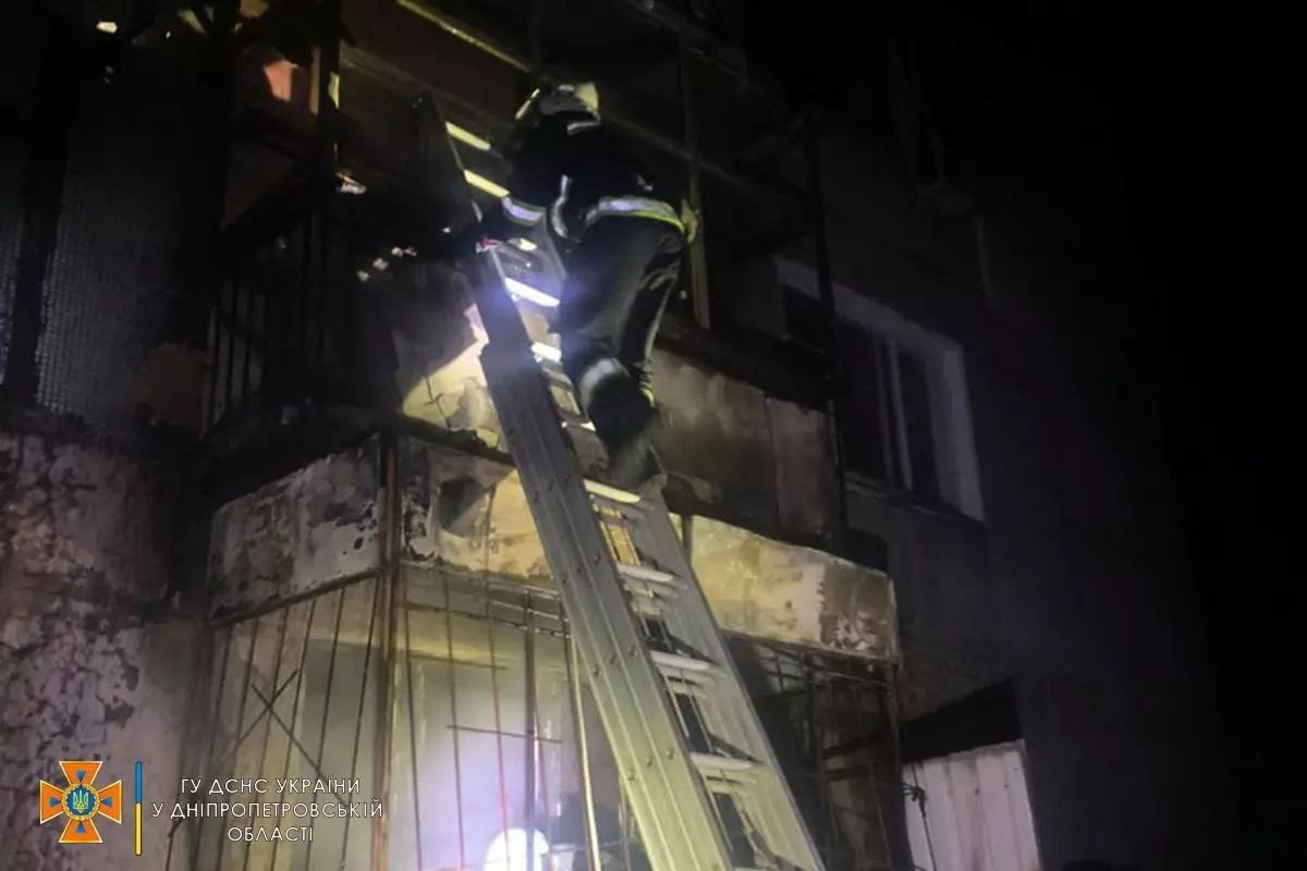 Пожежа у п’ятиповерхівці в Жовтих Водах