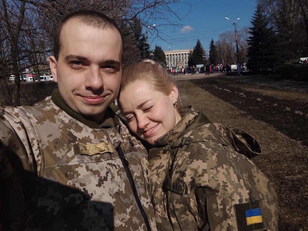 Вероніка з чоловіком Юрієм