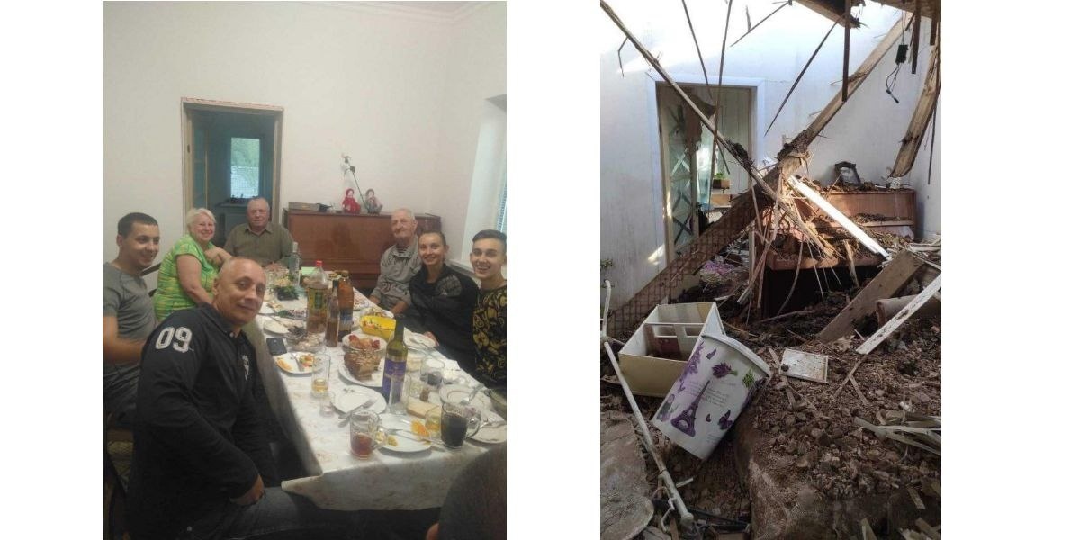Будинок Ольги до та після 24 лютого