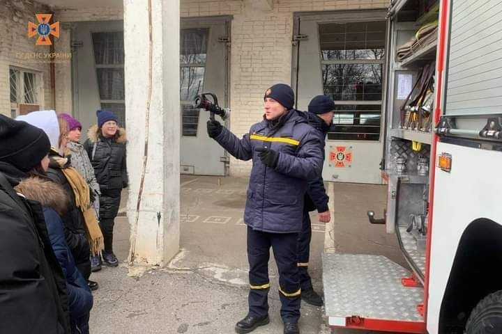 До пожежної частини завітали вихованці навчального закладу