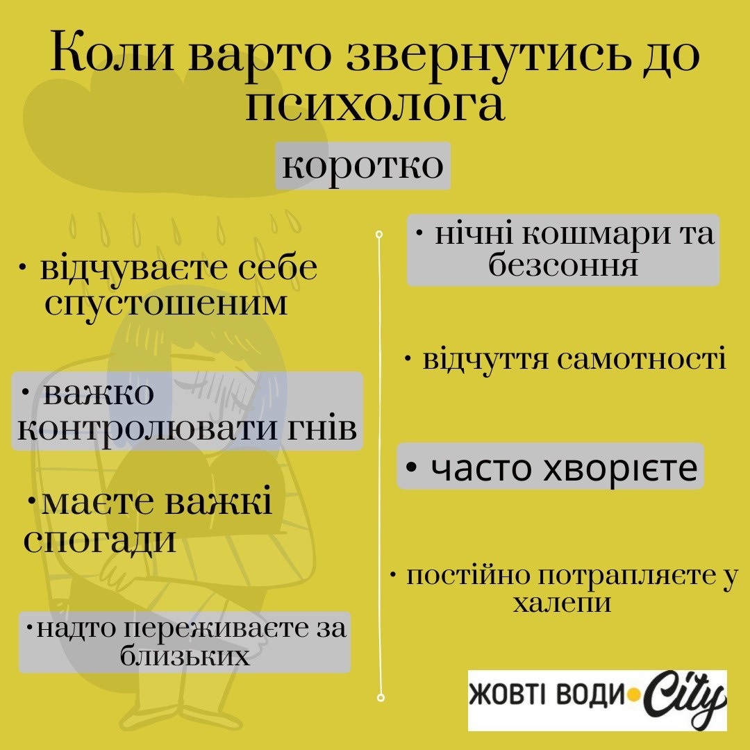 Коли варто звернутися до психолога
