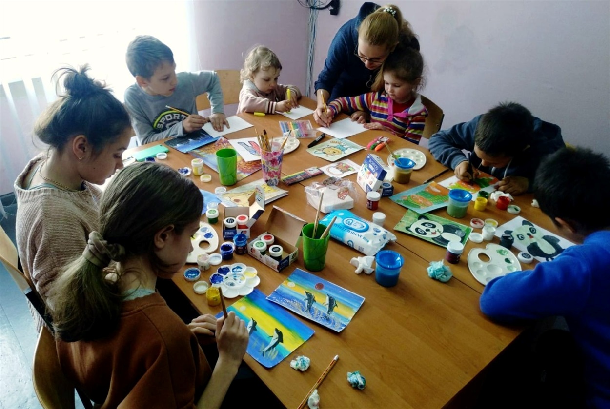 Заняття з дітьми-переселенцями