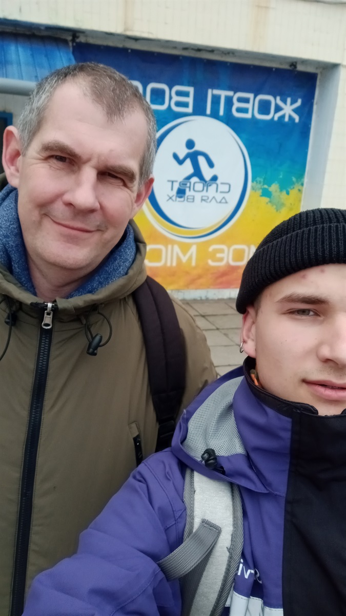 Дмитро Костюк з директором КЗ ЦФЗН "Спорт для всіх"